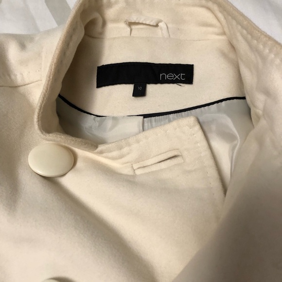 Next Women's Ivory Pea Coat - Picture 2 of 4